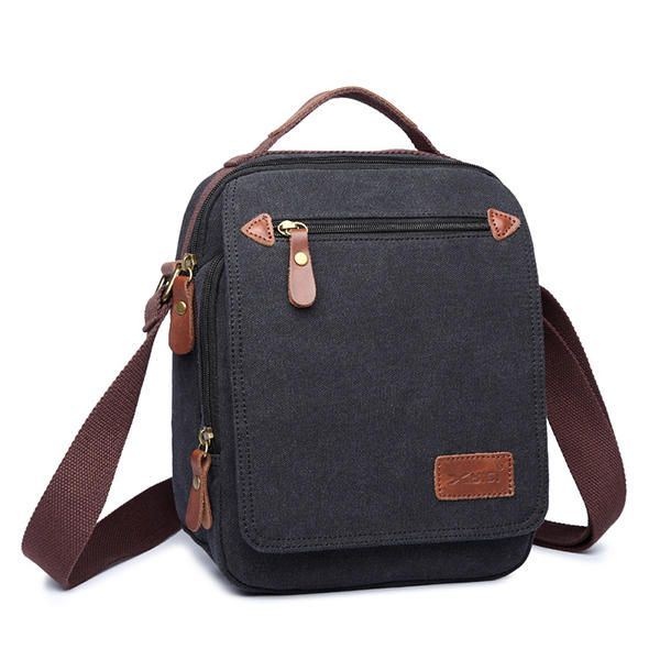 Męska Płócienna Torebka Ipad Torba Outdoor Crossbody Bag