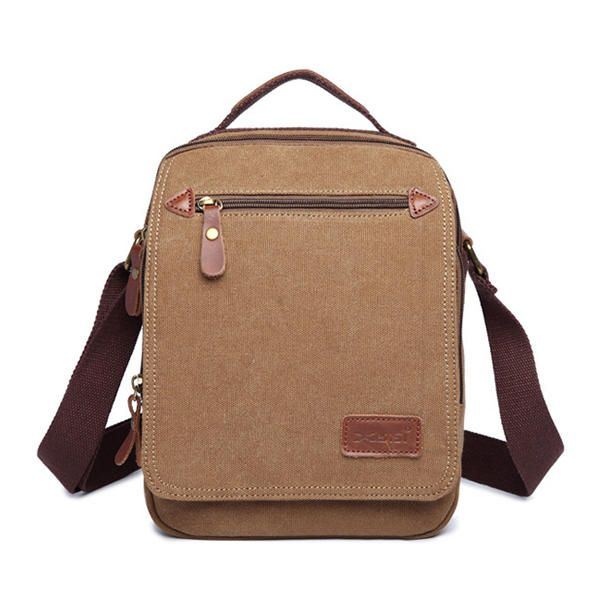 Męska Płócienna Torebka Ipad Torba Outdoor Crossbody Bag