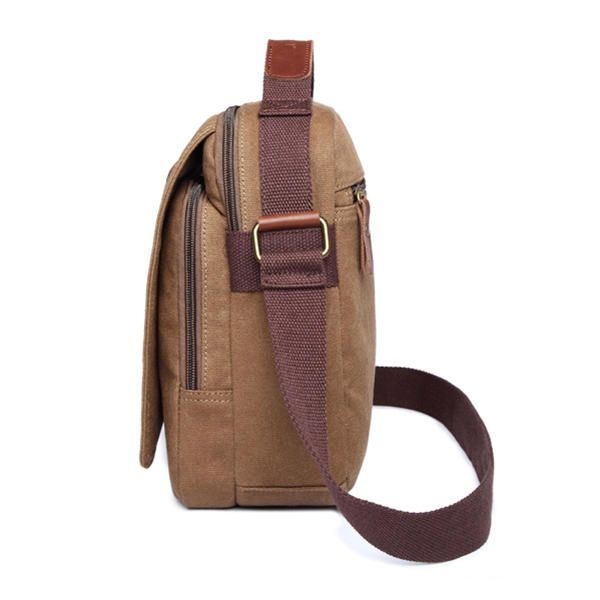 Męska Płócienna Torebka Ipad Torba Outdoor Crossbody Bag