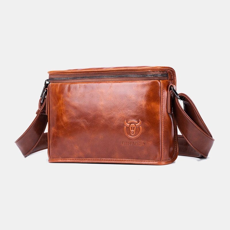 Męska Skórzana Antykradzieżowa Odporna Na Zużycie 7.9 Cala Ipad Vintage Kwadratowa Torba Crossbody Torba Na Ramię