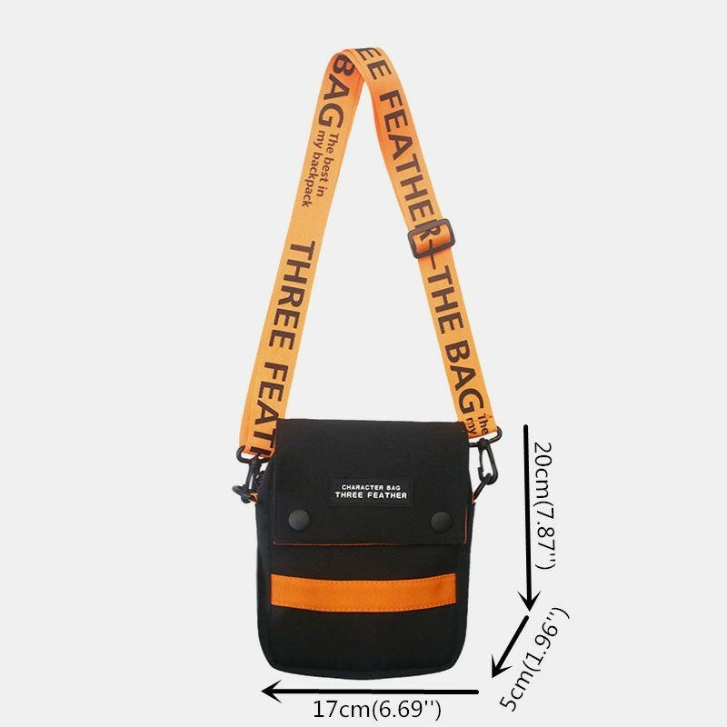 Męska Torba Na Ramię Z Nylonu Unisex Mini Fashion Casual Outdoor Hip-hop Crossbody Bag