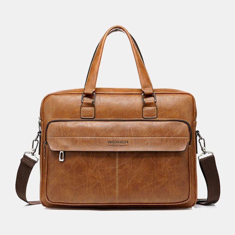 Męska Torba O Dużej Pojemności Vintage 13 Cal Torba Na Komputer Torba Crossbody Torby Torba Na Ramię Teczka