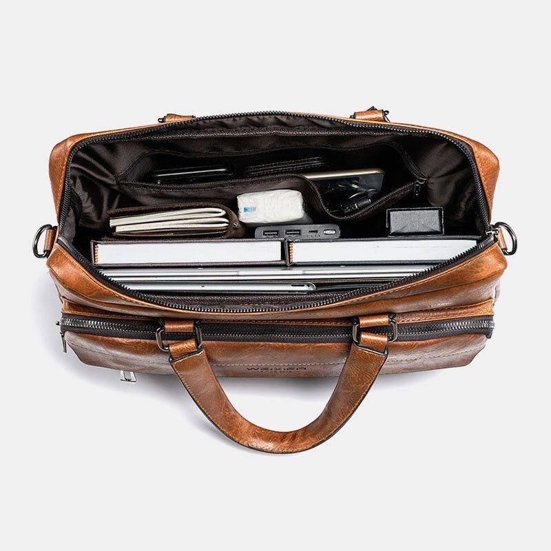 Męska Torba O Dużej Pojemności Vintage 13 Cal Torba Na Komputer Torba Crossbody Torby Torba Na Ramię Teczka