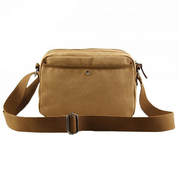 Męska Torba W Stylu Vintage Leisure Crossbody Solidna Pozioma Torba Na Ramię Torba Weekendowa