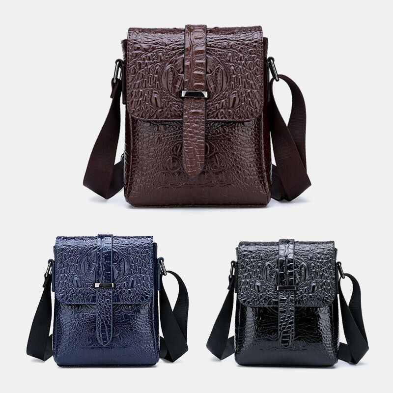 Męska Torba Ze Wzorem Krokodyla Wielokomorowa Torba Podróżna Na Zewnątrz Torba Crossbody Torba Nauczyciela