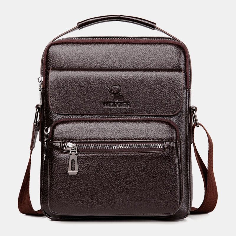 Męska Torebka Ze Sztucznej Skóry Busienss Retro Multi-carry Crossbody Bag