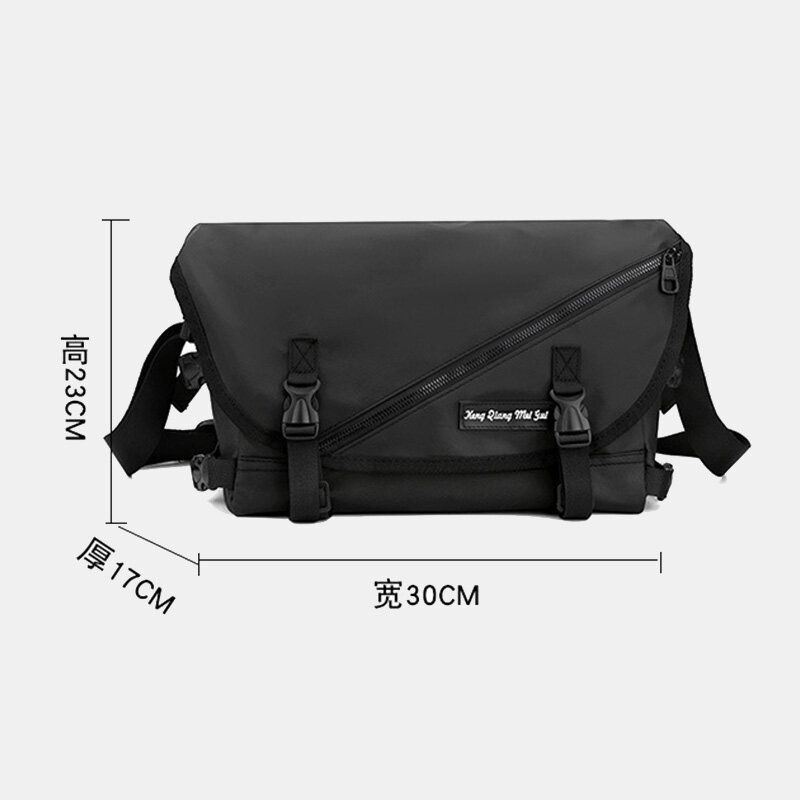 Męska Unisex Duża Pojemność Tylna Kieszeń Antykradzieżowa Torby Crossbody Minimalistyczna Klamra Nylonowa Torba Na Ramię