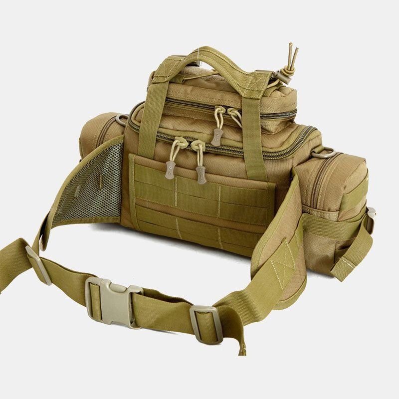 Męska Unisex Nylon Tactical Camouflage Outdoor Riding Multi-carry Tooling Bag Crossbody Bag Waist Bag