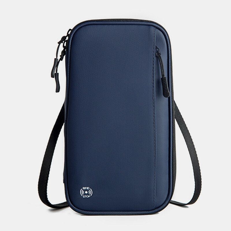 Męska Wielofunkcyjna Wodoodporna Torba Crossbody Oxford Anti-theft Multi-card Slot Phone Bag Torba Na Ramię