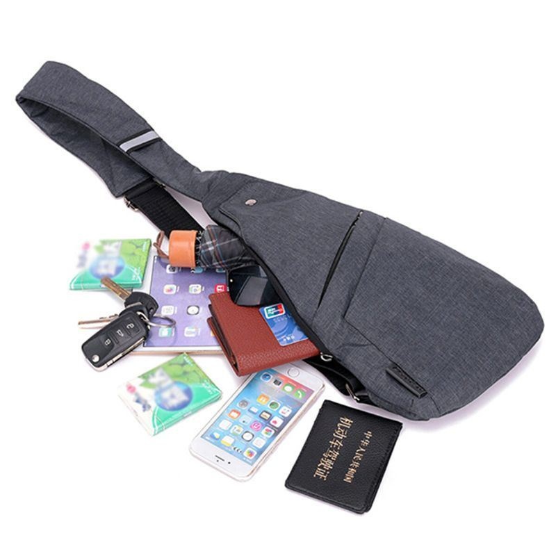 Oxford Anti-theft Wodoodporny Outdoor Travel Sling Bag Torba Na Klatkę Piersiową Crossbody Bag Dla Mężczyzn