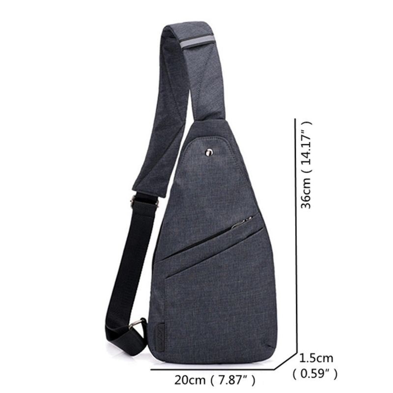 Oxford Anti-theft Wodoodporny Outdoor Travel Sling Bag Torba Na Klatkę Piersiową Crossbody Bag Dla Mężczyzn