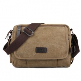 Płótno Outdoor Travel Leisure Ramię Mężczyźni Kobiety Retro Pojemność Torba Crossbody