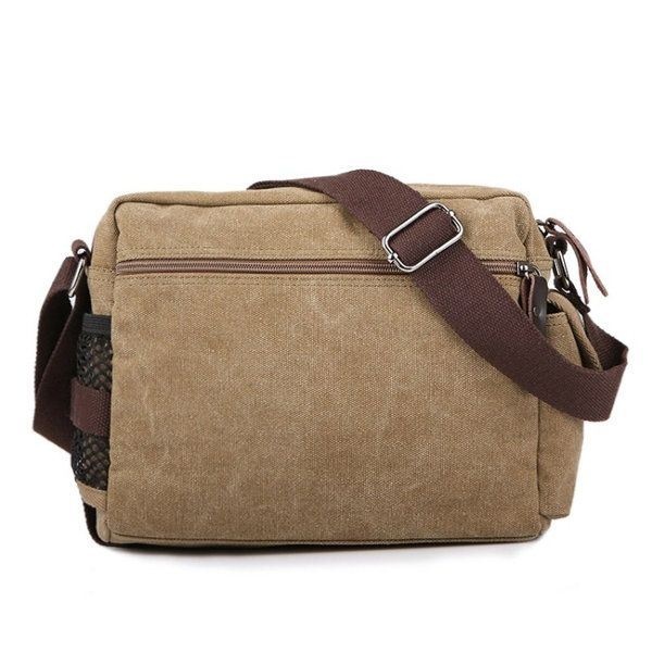 Płótno Outdoor Travel Leisure Ramię Mężczyźni Kobiety Retro Pojemność Torba Crossbody