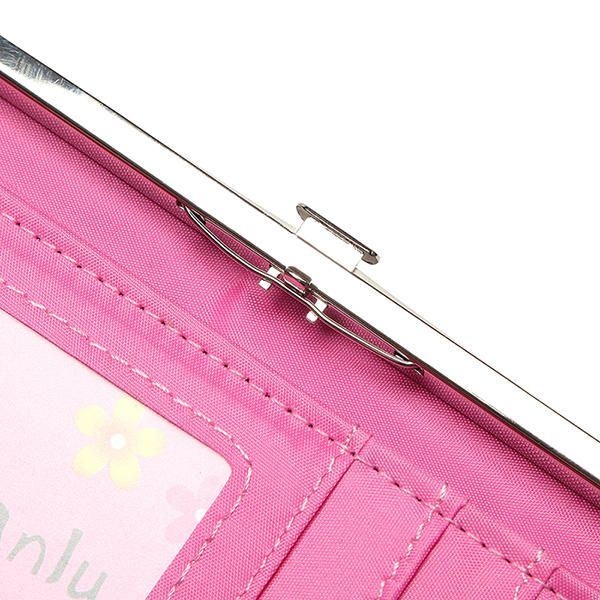 Kobiety Candy Color Bowkot 5.5 Cal Portfele Na Telefon Etui Hasp Long Purse Clutches