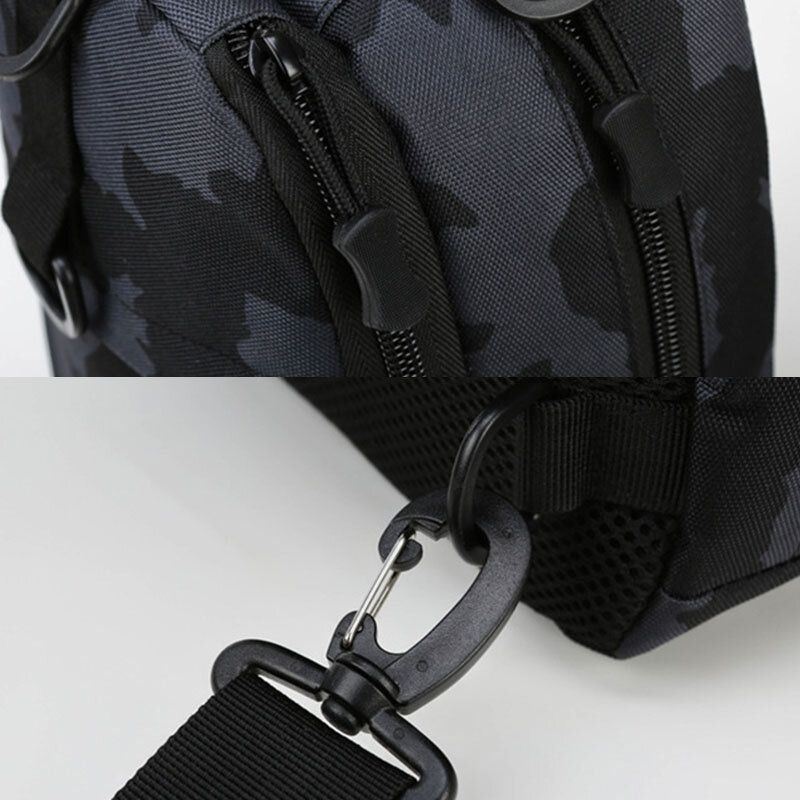 Mężczyźni Camouflage Multi-carry Tactical Fishing Travel Outdoor Torba Na Klatkę Piersiową Torba Na Ramię