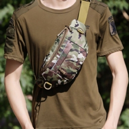 Mężczyźni Camouflage Multi-carry Tactical Travel Sport Riding Waist Bag Torba Na Ramię Torba Na Klatkę Piersiową