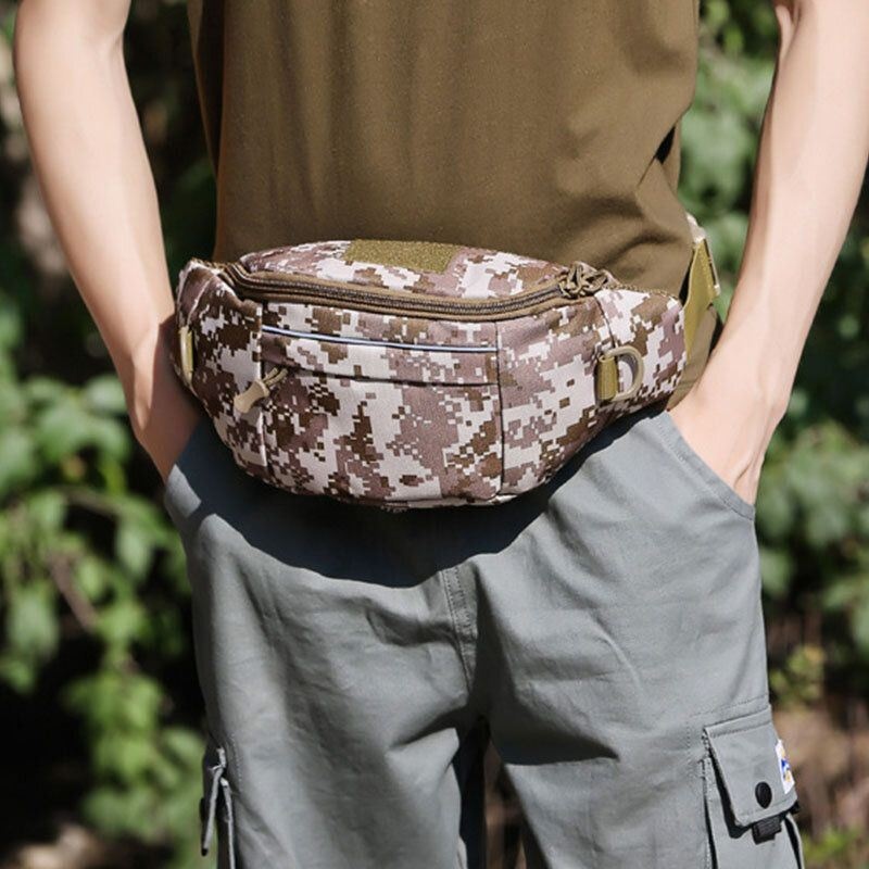 Mężczyźni Camouflage Multi-carry Tactical Travel Sport Riding Waist Bag Torba Na Ramię Torba Na Klatkę Piersiową