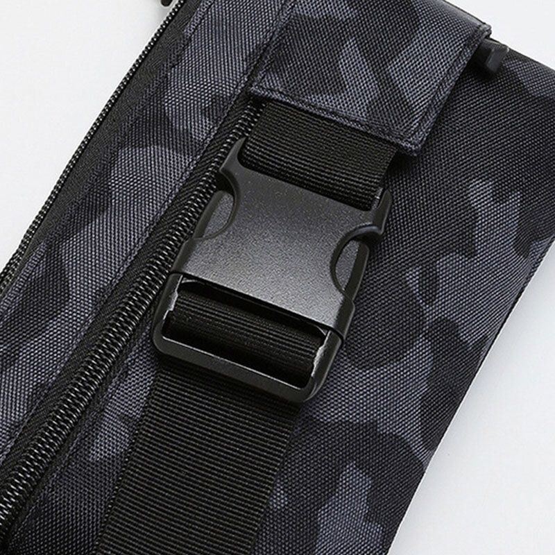 Mężczyźni Nylon Kamuflaż Multi-carry Multi-pocket Sport Outdoor Tactical Torba Na Ramię Torba Na Klatkę Piersiową