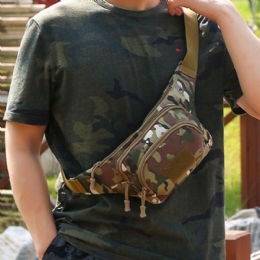 Mężczyźni Nylon Multi-carry Multi-pocket Outdoor Tactical Camouflage Riding Waist Bag Torba Na Ramię Torba Na Klatkę Piersiową