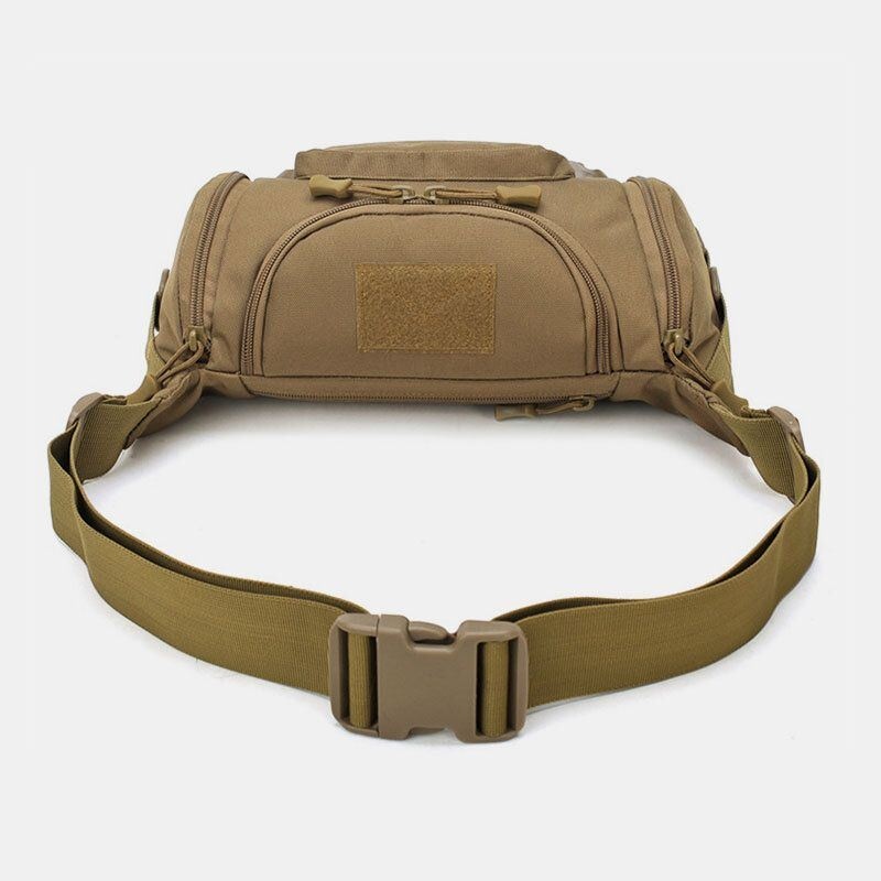 Mężczyźni Płótno Kamuflaż Outdoor Tactical Sport Riding Waist Bag Torba Na Ramię Torba Na Klatkę Piersiową