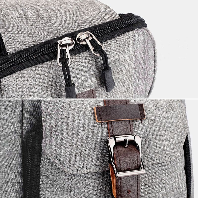 Męska Oxford Casual Odporna Na Zużycie Wielofunkcyjna Torba Na Klatkę Piersiową Z Ładowaniem Usb Crossbody Bag