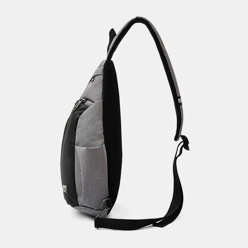 Męski Unisex Nylon Lekki Kontrastowy Kolor Dorywczo Podróży Na Zewnątrz Multi-carry Torba Na Ramię Torba Crossbody Torba Na Klatkę Piersiową