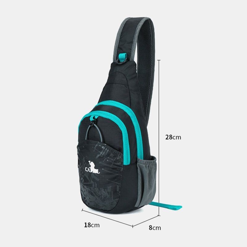 Męski Wodoodporny Poliester Outdoor Easy Carry Travel Casual Torba Na Klatkę Piersiową Na Ramię