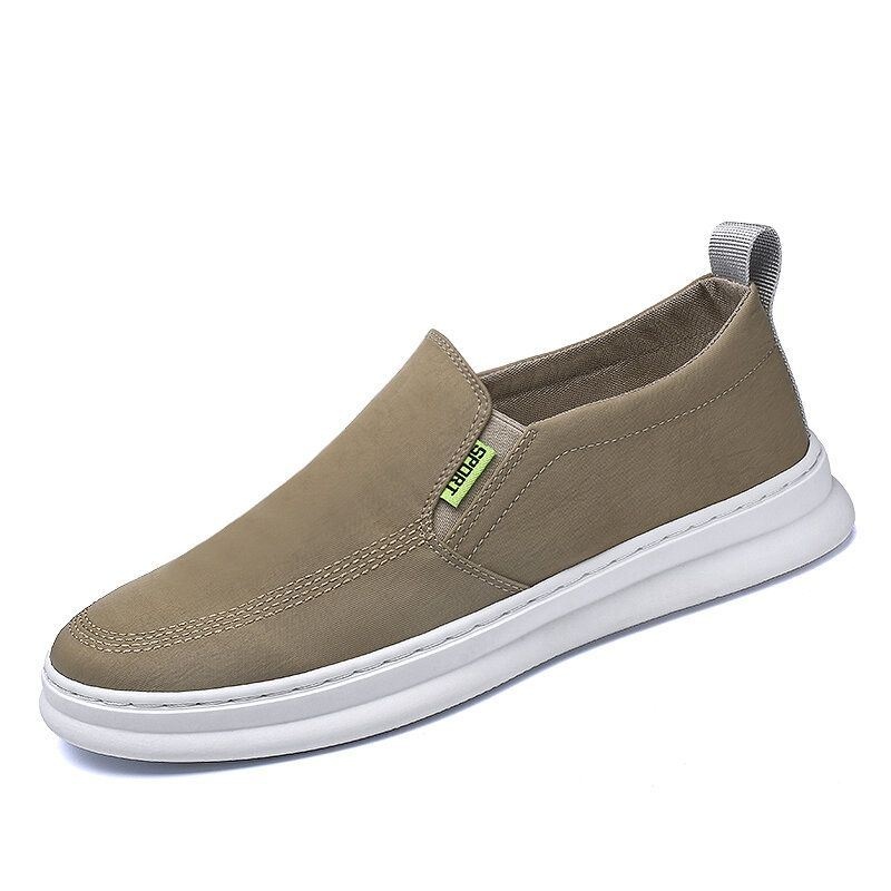 Mężczyźni Ice Silk Cloth Oddychające Buty Do Jazdy Slip On Skate Sneakers