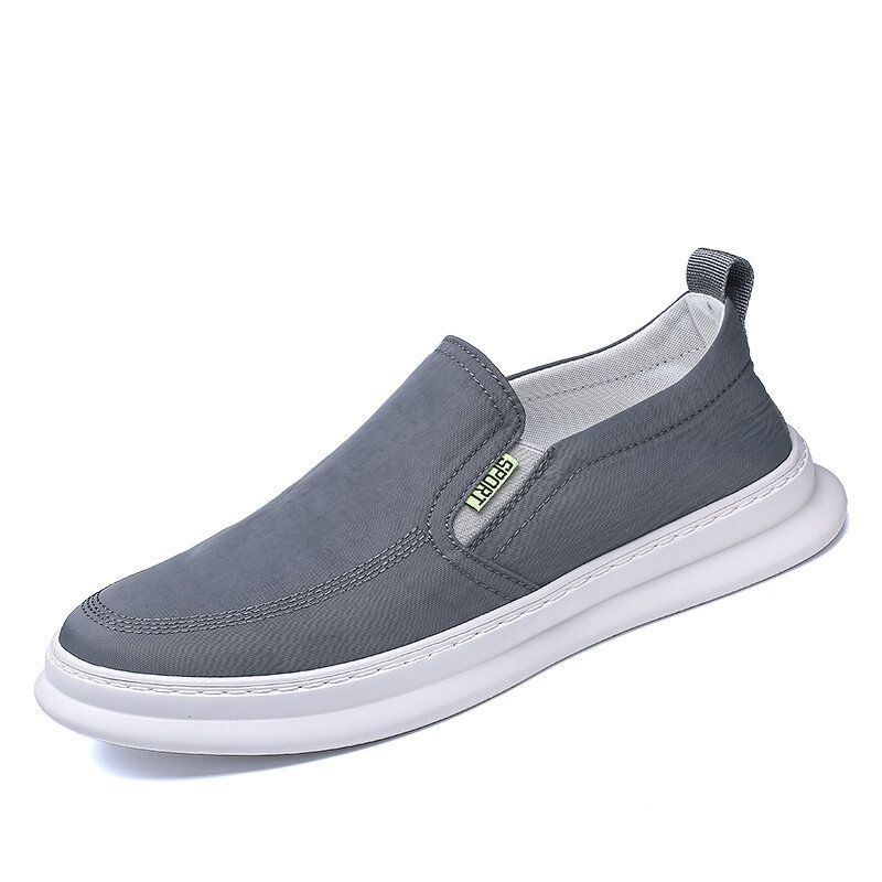 Mężczyźni Ice Silk Cloth Oddychające Buty Do Jazdy Slip On Skate Sneakers