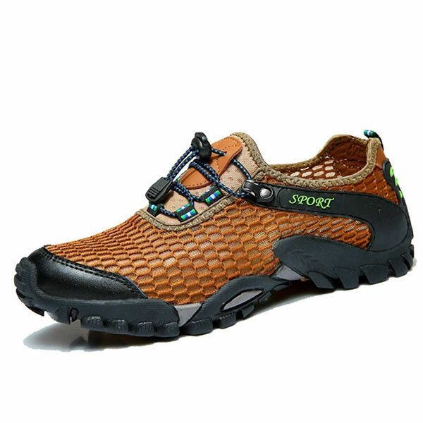 Mężczyźni Mesh Anti Collision Toe Piesze Wycieczki Wspinaczka Outdoor Athletic Shoes