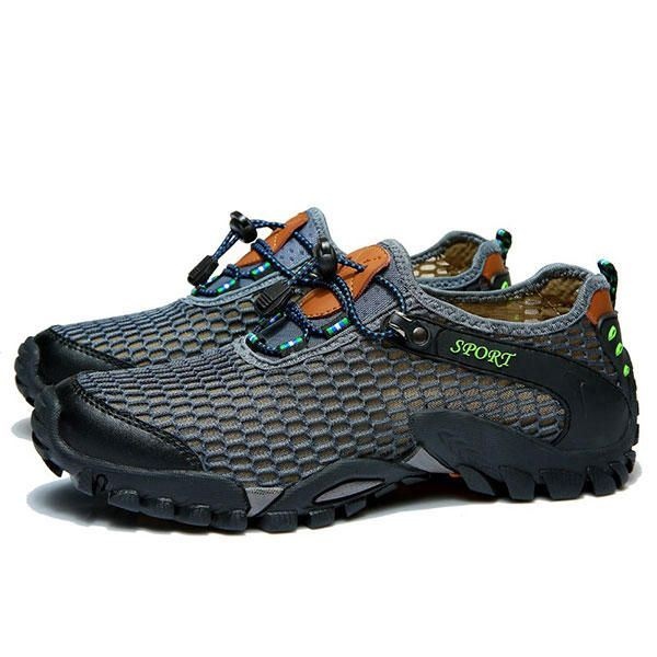 Mężczyźni Mesh Anti Collision Toe Piesze Wycieczki Wspinaczka Outdoor Athletic Shoes