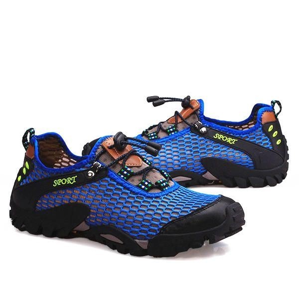 Mężczyźni Mesh Anti Collision Toe Piesze Wycieczki Wspinaczka Outdoor Athletic Shoes