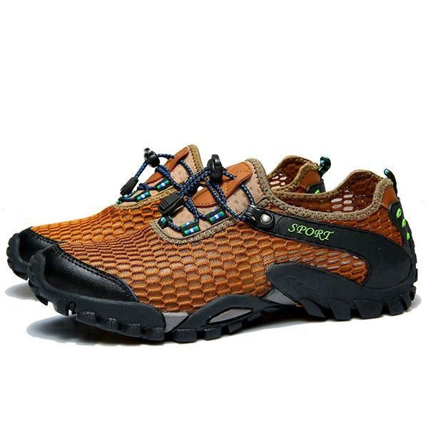 Mężczyźni Mesh Anti Collision Toe Piesze Wycieczki Wspinaczka Outdoor Athletic Shoes