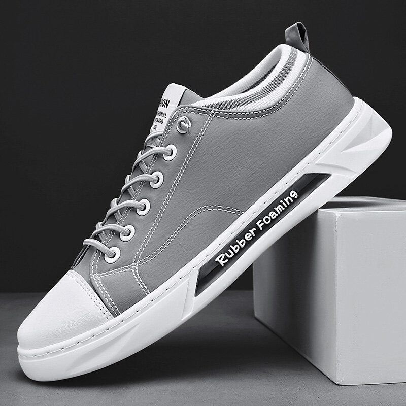 Mężczyźni Oddychająca Wygodna Podeszwa Antypoślizgowa Parasol Cloth Lace Up Casual Court Shoes