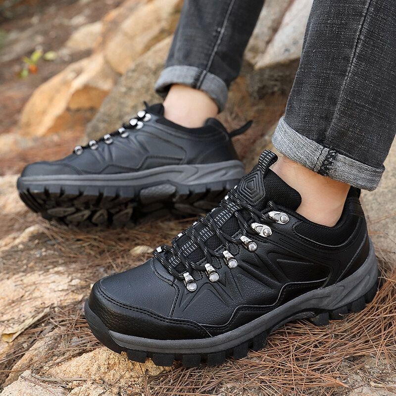 Mężczyźni Outdoor Climbing Casual Lace Up Walking Buty Turystyczne