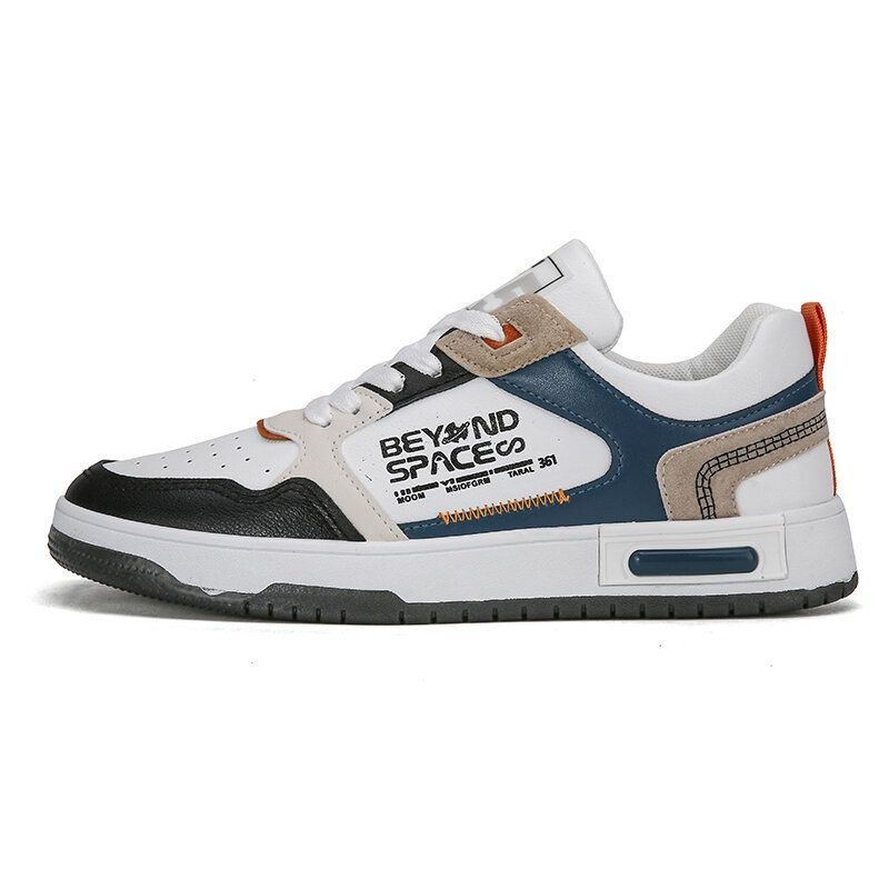 Mężczyźni Stylowe Antypoślizgowe Oddychające Wzory Łączenie Casual Board Shoes Sneakers