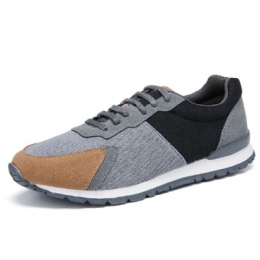 Męskie Colorblock Mesh Splicing Oddychające Sportowe Casual Forrest Sneakers