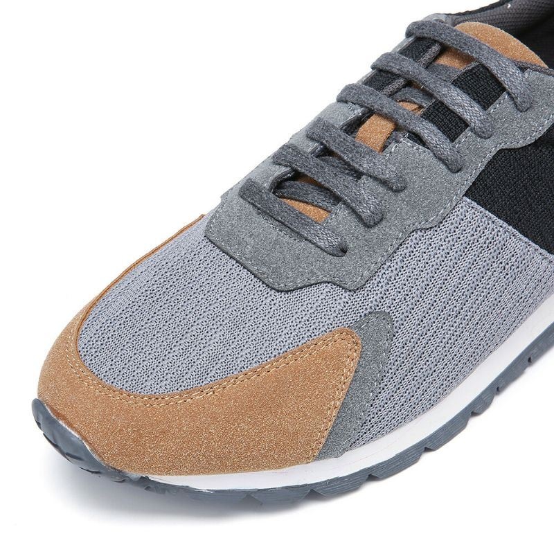 Męskie Colorblock Mesh Splicing Oddychające Sportowe Casual Forrest Sneakers