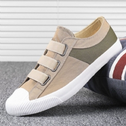 Męskie Colorblock Wygodne Oddychające Gumki Slip On Casual Codzienne Płócienne Trampki