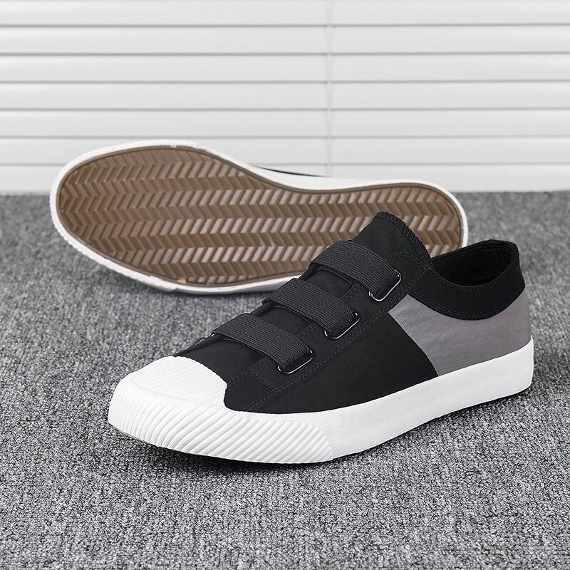 Męskie Colorblock Wygodne Oddychające Gumki Slip On Casual Codzienne Płócienne Trampki