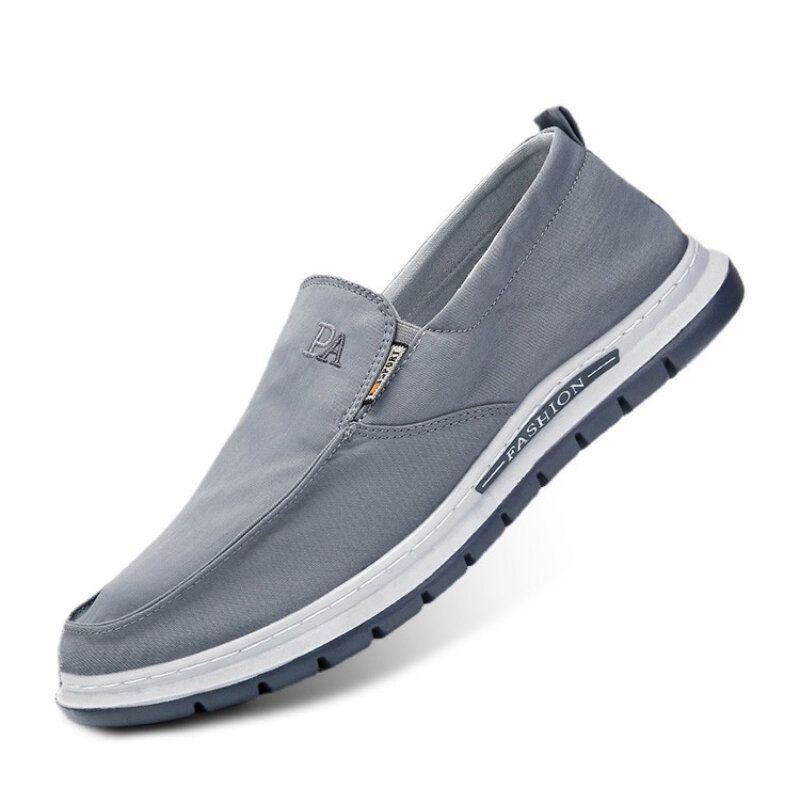 Męskie Oddychające Miękkie Podeszwy Pure Color Slip On Old Peking Casual Cloth Shoes