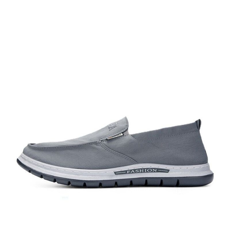 Męskie Oddychające Miękkie Podeszwy Pure Color Slip On Old Peking Casual Cloth Shoes