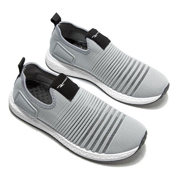 Męskie Siatkowa Dzianina Slip On Casual Soft Sole Athletic Shoes